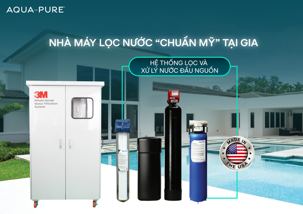 Bộ lọc nước 3M nhỏ gọn lắp dưới bồn rửa với công suất lọc khổng lồ