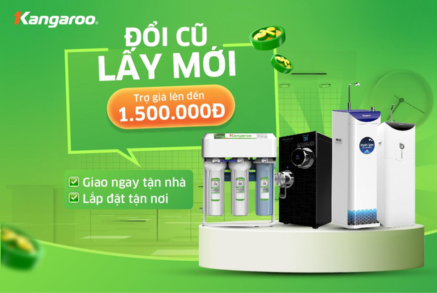 Kangaroo nổi tiếng với các dòng máy tạo nước Hydrogen tốt cho sức khỏe