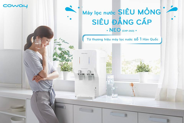 Vẻ đẹp tinh tế chuẩn Hàn Quốc của máy lọc nước Coway